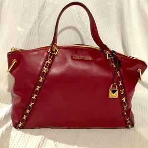 Maroon Michael kors purse